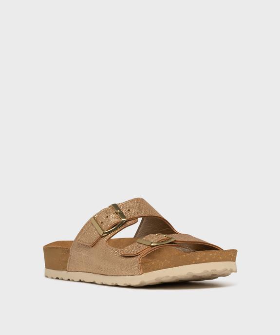 Mules anatomiques légères à  brides pailletées femme - Valentina Baldano vue2 - VALENTINA BALDA - GEMO