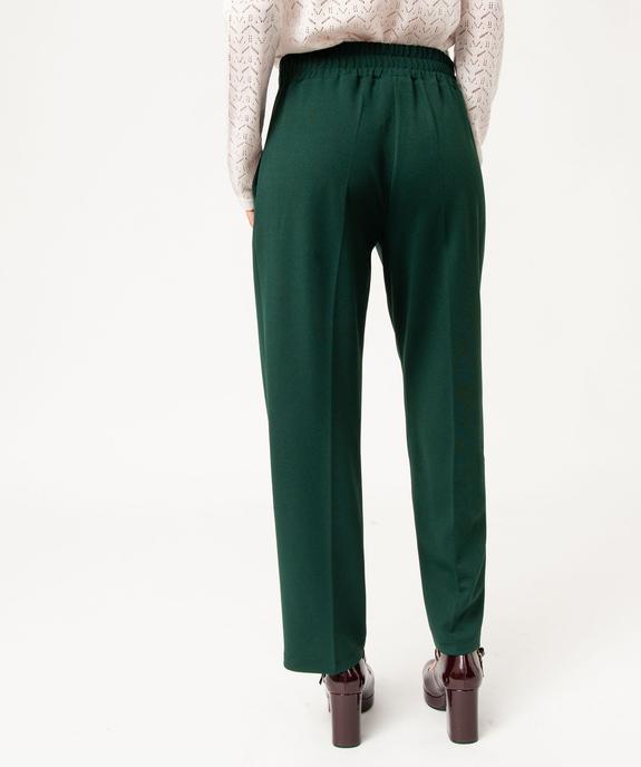 Pantalon 7/8ème à plis en maille fluide femme vue3 - GEMO(FEMME PAP) - GEMO