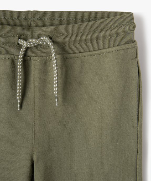Bermuda en maille avec ceinture en bord-côte garçon vue2 - GEMO (ENFANT) - GEMO