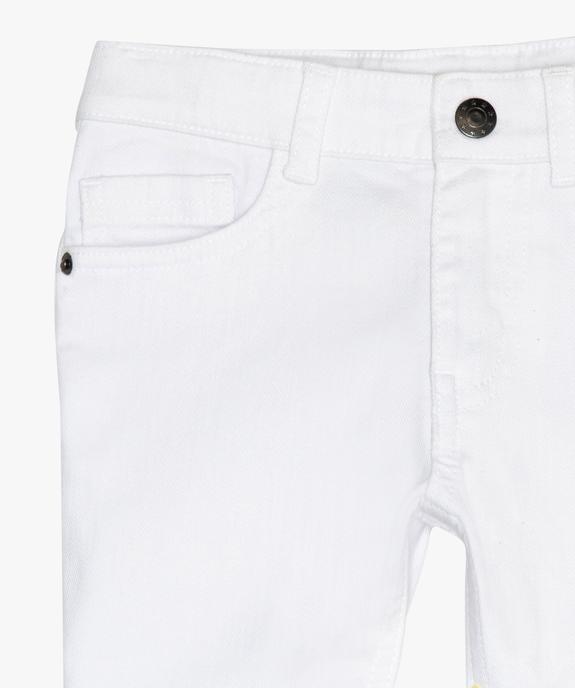 Pantalon garçon uni coupe Slim extensible  vue3 - GEMO 4G GARCON - GEMO