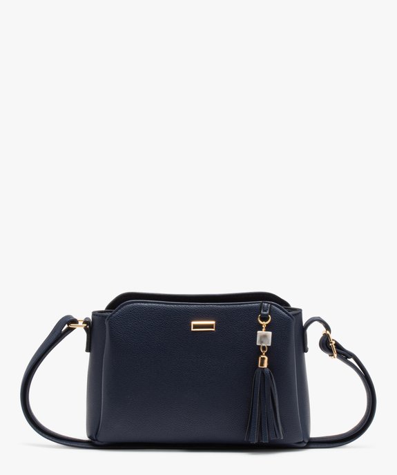 Sac besace compact et multipoche avec breloque femme vue1 - GEMO (ACCESS) - GEMO