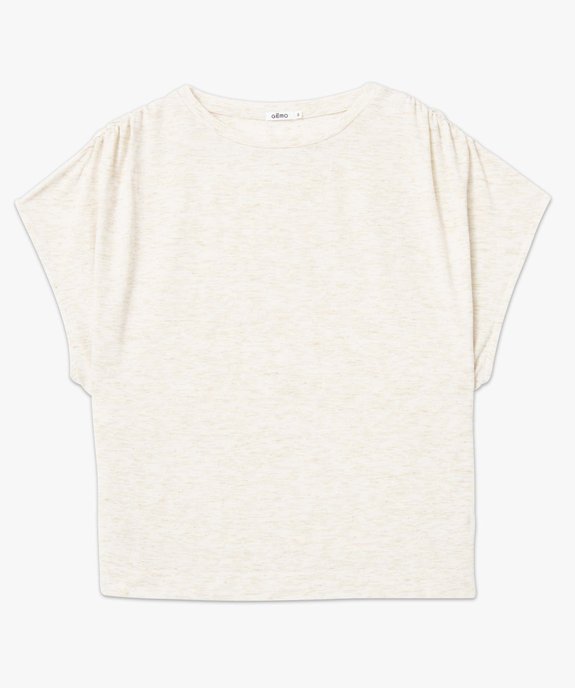 Tee-shirt femme coupe oversize en maille pailletée vue4 - GEMO(FEMME PAP) - GEMO
