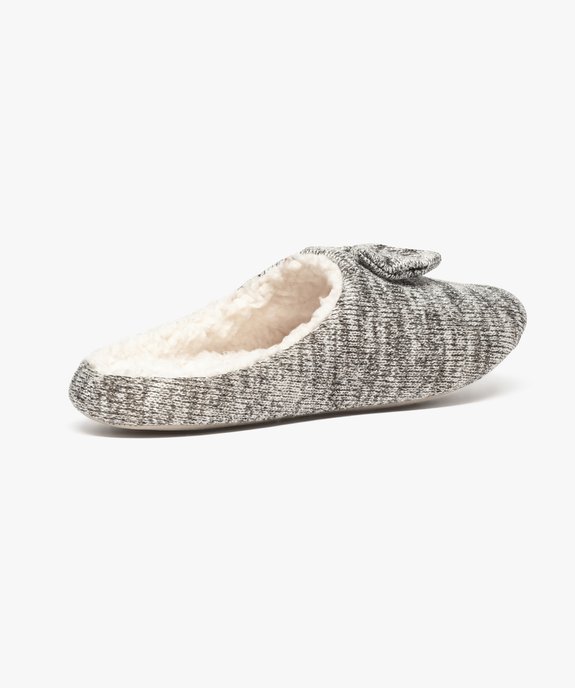 Chaussons mules en maille intérieur chaud vue4 - GEMO(HOMWR FEM) - GEMO