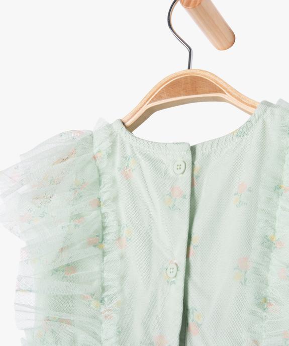 Robe de cérémonie en tulle bébé fille vue3 - GEMO(BEBE DEBT) - GEMO
