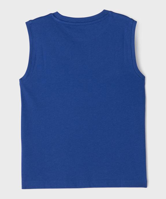 Débardeur en coton avec logo skate garçon vue3 - GEMO (ENFANT) - GEMO