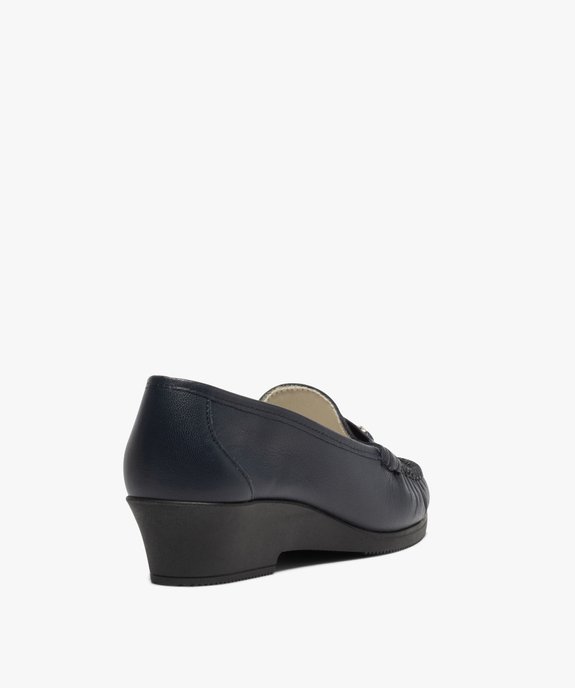 Mocassins femme confort dessus cuir verni vue4 - GEMO (CONFORT) - GEMO