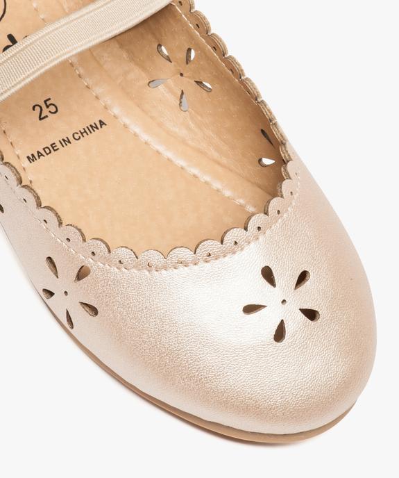 Ballerines filles irisées avec motifs fleuris perforés vue6 - GEMO (ENFANT) - GEMO