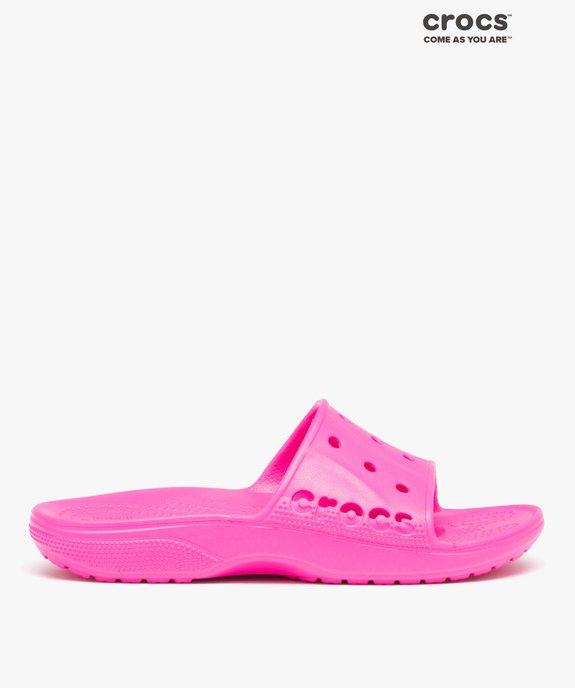 Claquettes femme unies à bride large perforée - Crocs vue1 - CROCS - GEMO