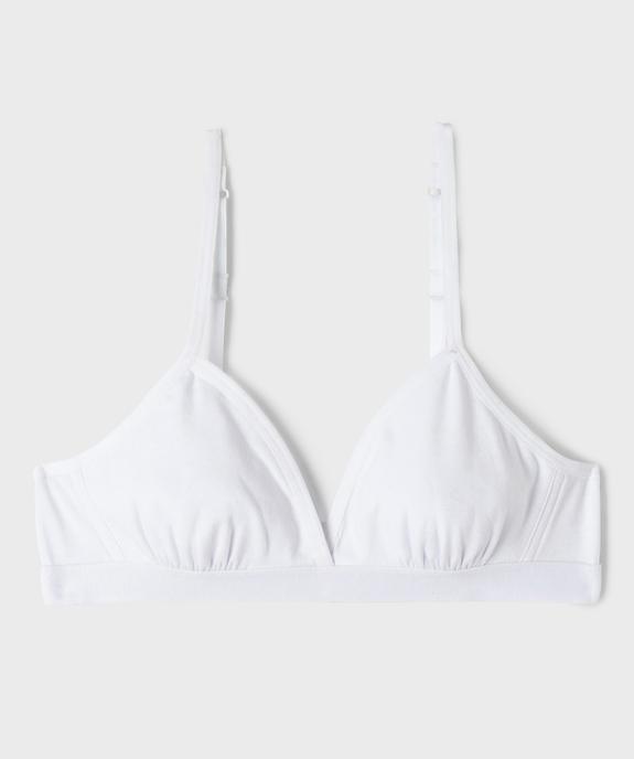 Soutien-gorge triangle à fines bretelles fille vue1 - GEMO 4G FILLE - GEMO