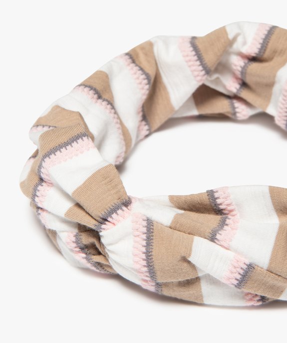 Bandeau cheveux femme à rayures vue2 - GEMO (ACCESS) - GEMO