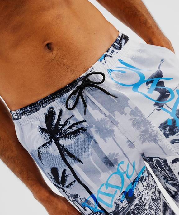 Short de bain imprimé homme vue2 - GEMO (PLAGE) - GEMO
