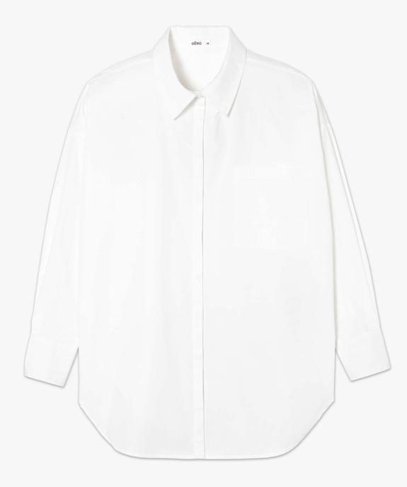 Chemise femme coupe oversize avec poche poitrine vue4 - GEMO(FEMME PAP) - GEMO