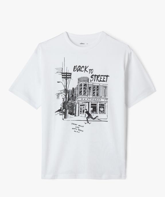 Tee-shirt manches courtes imprimé garçon vue2 - GEMO (JUNIOR) - GEMO