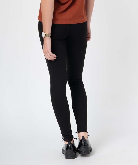 Leggings femme en maille Milano avec braguette surpiquée vue3 - GEMO(FEMME PAP) - GEMO