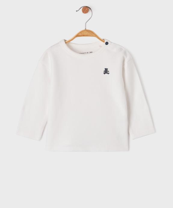 Tee-shirt manches longues en twill jersey bébé garçon - LuluCastagnette vue1 - LULU CASTAGNETTE GEMO FOR GOOD - GEMO