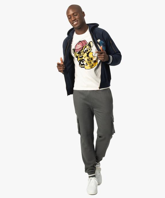Tee-shirt homme avec motif tête de chien - Camps United vue5 - CAMPS UNITED - GEMO