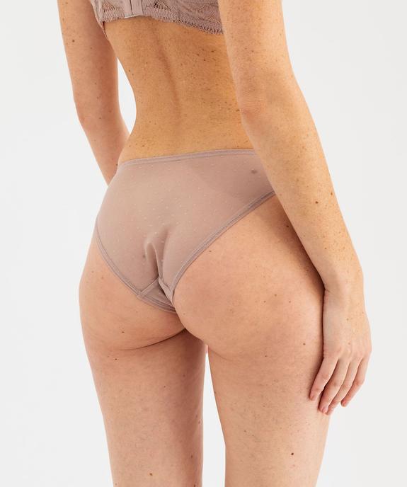 Culotte en dentelle et tulle femme (lot de 2) vue2 - GEMO(HOMWR FEM) - GEMO