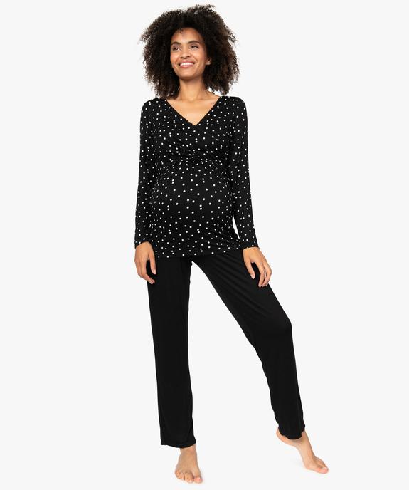 Pyjama de grossesse et d'allaitement vue1 - GEMO (MATER) - GEMO