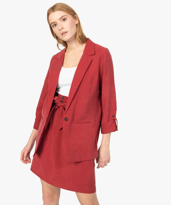 Veste blazer femme en viscose fluide vue1 - GEMO(FEMME PAP) - GEMO
