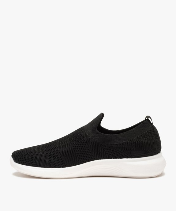 Baskets homme style chaussettes en maille unie vue3 - GEMO (SPORTSWR) - GEMO