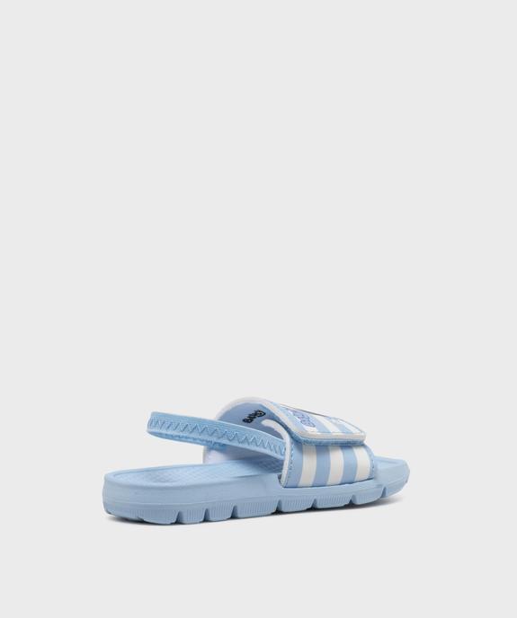 Sandales de plage à scratch et élastique garçon - Bluey vue4 - BLUEY - GEMO