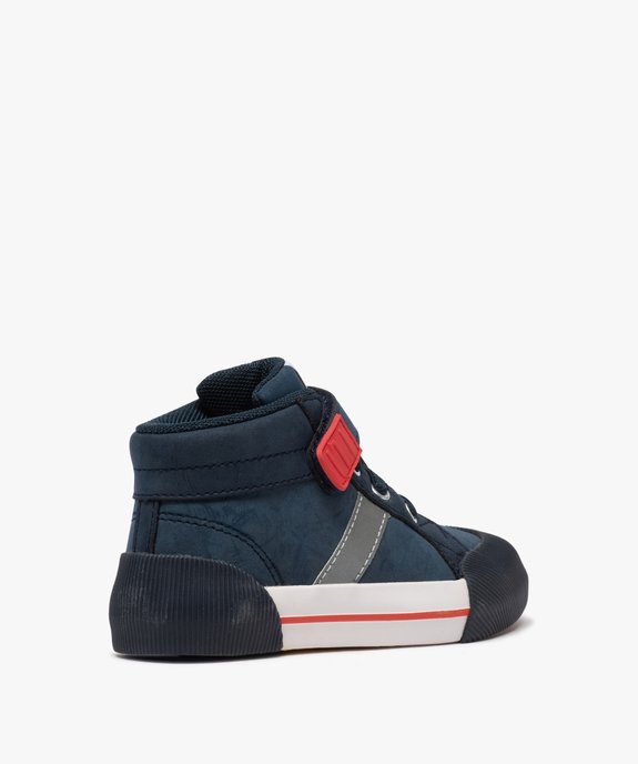Baskets garçon mid-cut à scratch et bout renforcé vue4 - GEMO (ENFANT) - GEMO