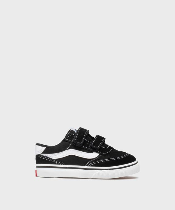 Baskets basses en cuir suédé et textile Brooklyn garçon - Vans vue1 - VANS - GEMO