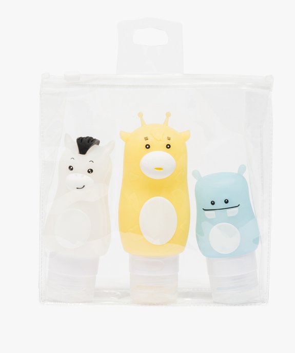 Kit de voyage femme 3 flacons en forme d'animaux vue2 - GEMO (ACCESS) - GEMO
