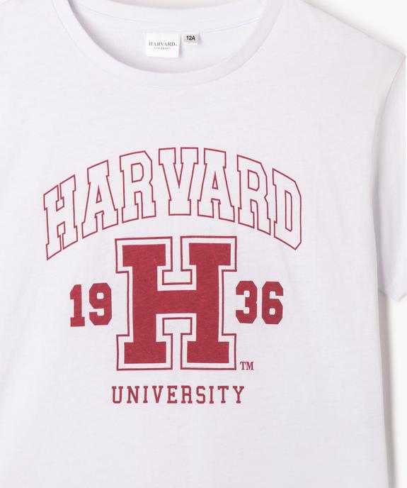 Tee-shirt manches courtes avec inscription fille - Harvard University vue2 - HARVARD - GEMO