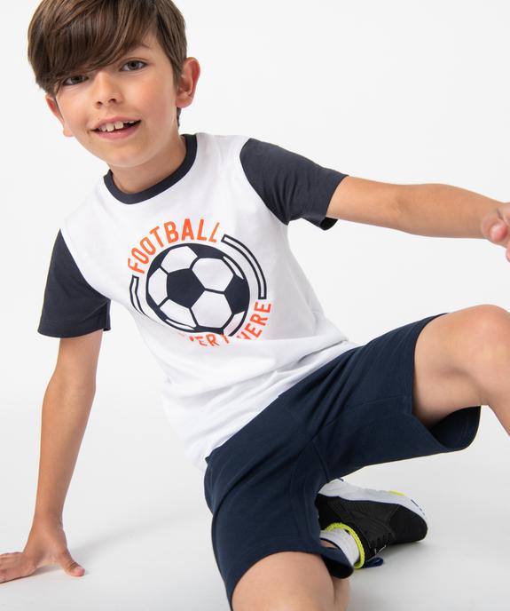 Tee-shirt football à manches courtes garçon vue1 - GEMO (ENFANT) - GEMO