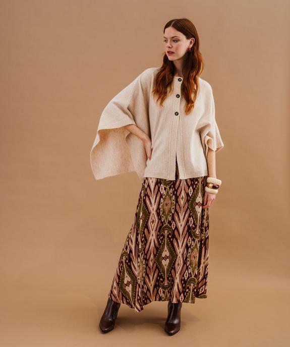 Jupe longue trapèze fluide femme vue4 - GEMO(FEMME PAP) - GEMO