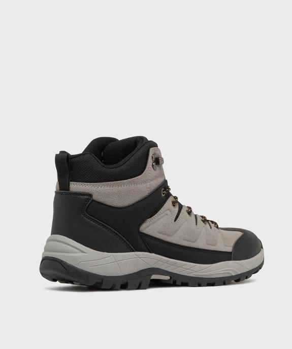 Chaussures de randonnée montantes à semelle crantée homme vue4 - 5 MILES - GEMO