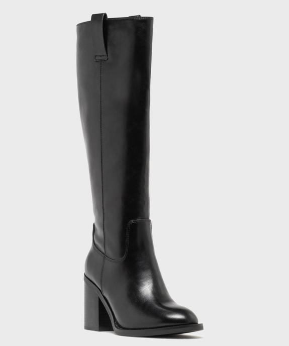 Bottes cavalières à talon haut femme vue2 - FOLLOW ME - GEMO