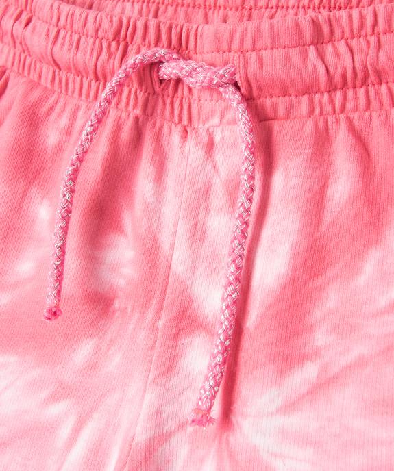 Short en maille avec ceinture élastique fille vue2 - GEMO (ENFANT) - GEMO