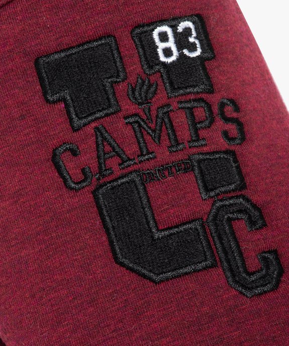 Chaussons homme mules en jersey avec semelle en sherpa - Camps United vue6 - CAMPS UNITED - GEMO