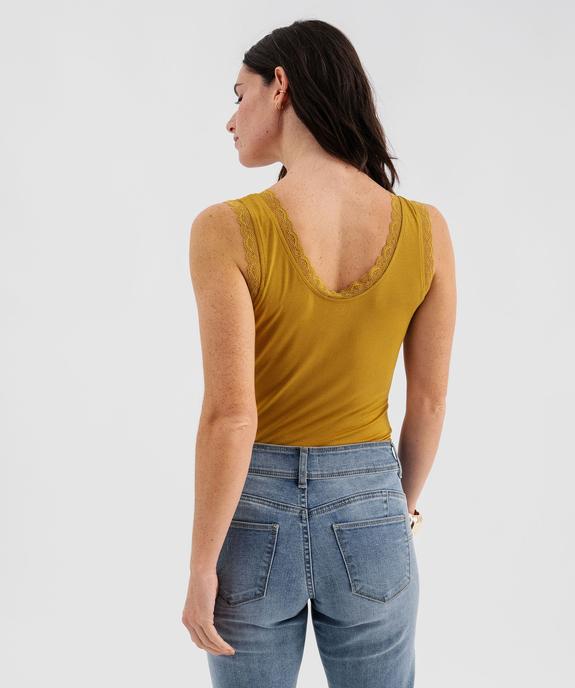 Débardeur en viscose double porté femme vue3 - GEMO 4G FEMME - GEMO