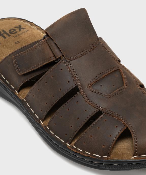 Mules confort dessus et semelle intérieure cuir homme - G'Flex vue6 - G'FLEX GEMO FOR GOOD - GEMO