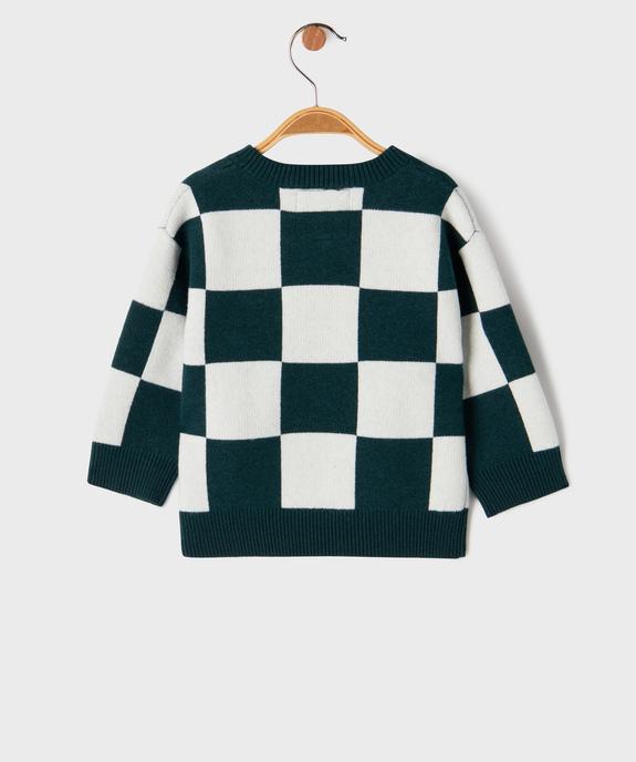 Pull col rond Noël bébé garçon vue3 - GEMO(BEBE DEBT) - GEMO