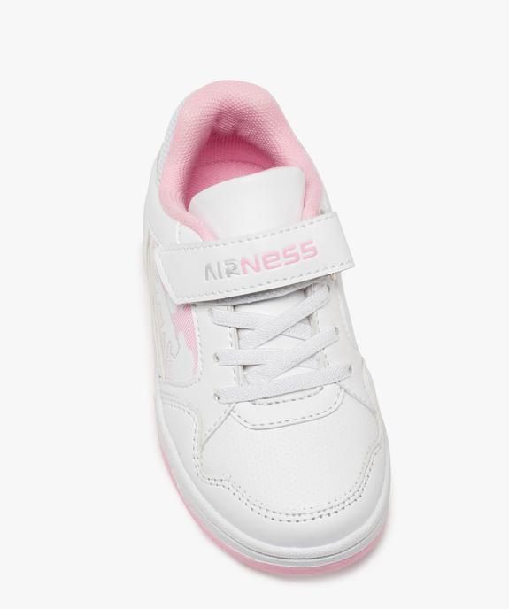 Baskets fille multicolores à scratch - Airness vue5 - AIRNESS - GEMO