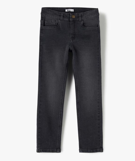 Jean garçon coupe Slim légèrement délavé vue2 - GEMO (ENFANT) - GEMO
