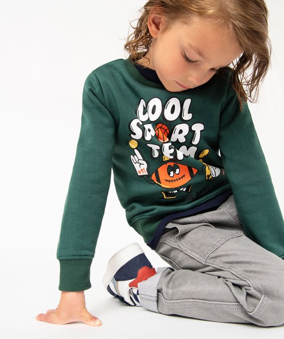 Sweat molletonné avec motif XL garçon vue1 - 1E PRIX BY GEMO - GEMO