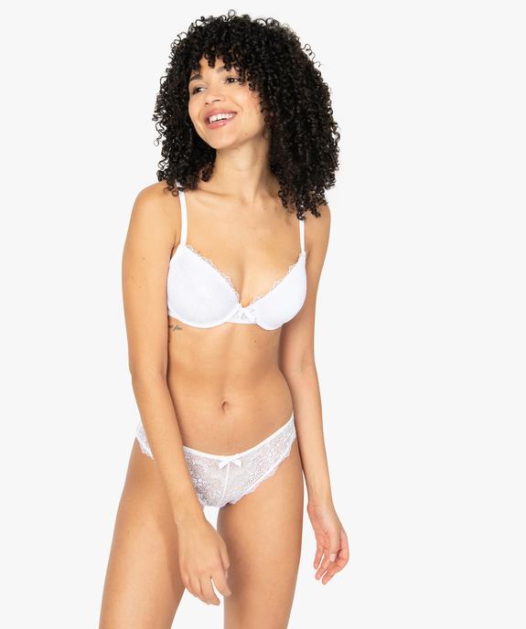 Culotte femme en dentelle et tulle (lot de 2) vue5 - GEMO(HOMWR FEM) - GEMO