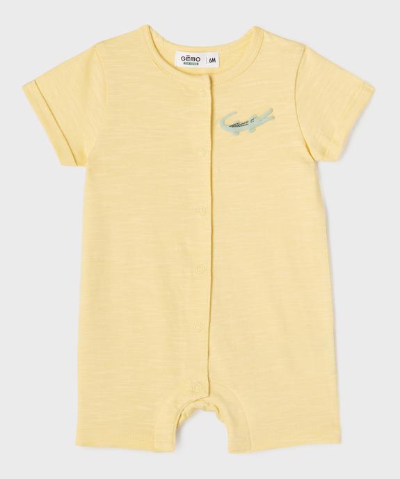 Combishorts à manches courtes imprimés bébé garçon (lot de 2) vue3 - GEMO 4G BEBE - GEMO