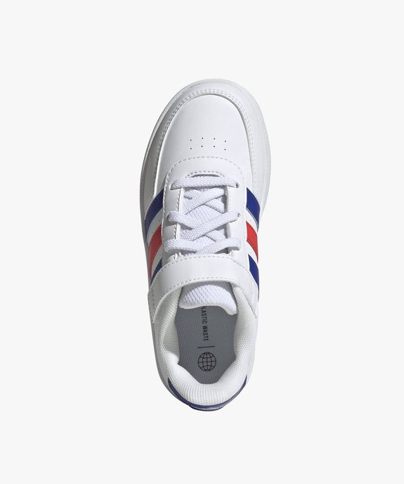 Baskets garçon à scratch et à lacets avec bandes latérales colorées - Adidas vue5 - ADIDAS - GEMO