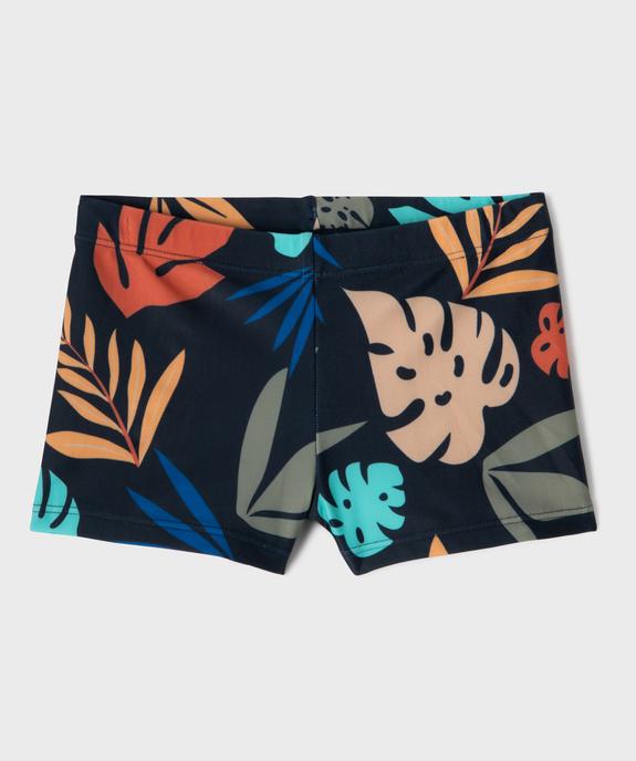 Short de bain à motif feuillage garçon vue2 - GEMO 4G GARCON - GEMO