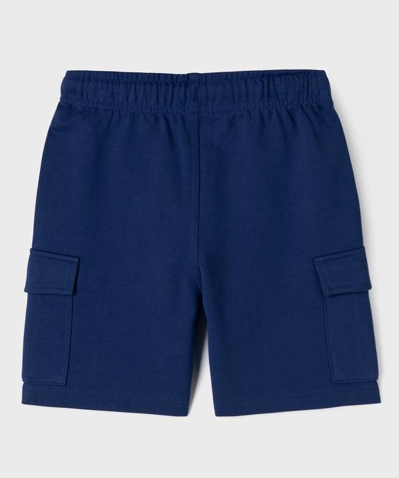 Bermuda en maille coupe cargo garçon vue4 - GEMO (ENFANT) - GEMO