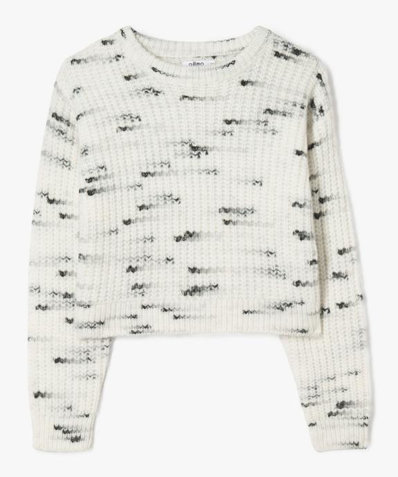 Pull court en grosse maille fille vue2 - GEMO (JUNIOR) - GEMO