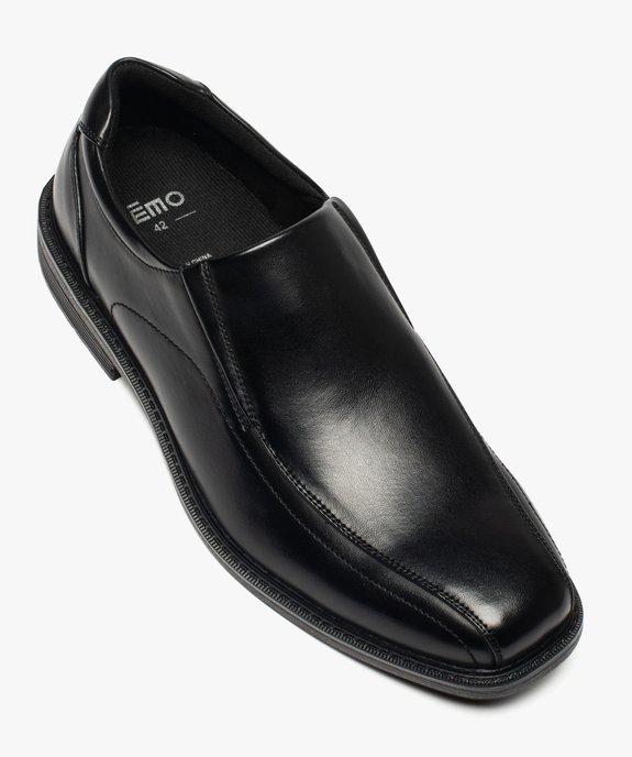 Mocassin homme avec surpiqûres et petit talon vue5 - GEMO(URBAIN) - GEMO