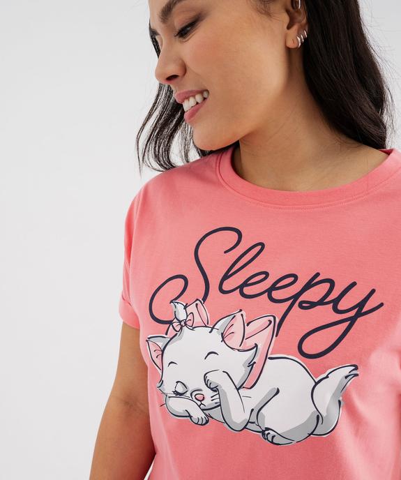 Pyjashort avec motifs Aristochats femme - Disney vue6 - ARISTOCHATS - GEMO