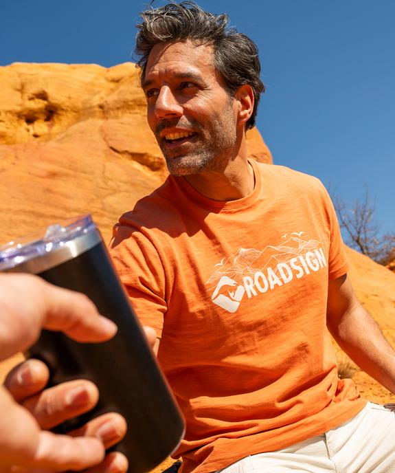 Tee-shirt manches courtes avec motif grands espaces homme - Roadsign vue5 - ROADSIGN GEMO FOR GOOD D - GEMO